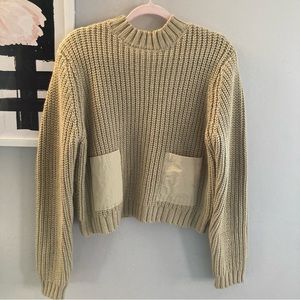 Zara Patchwork Pocket Sweater